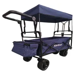 KIDSCOOL - Carro Wagon Plegable Azul Kids Cool