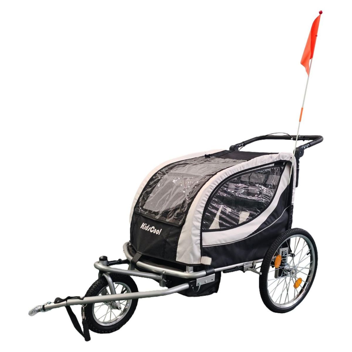 KIDS COOL - Carro Jogger Negro Baby Trailer Kids Cool