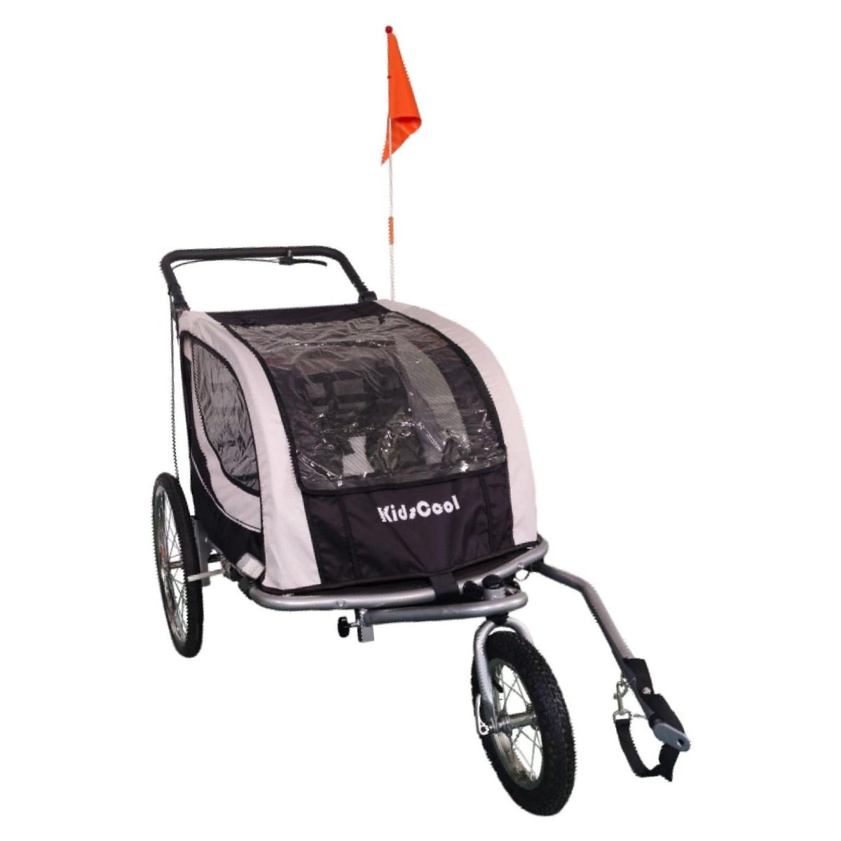 KIDS COOL - Carro Jogger Negro Baby Trailer Kids Cool