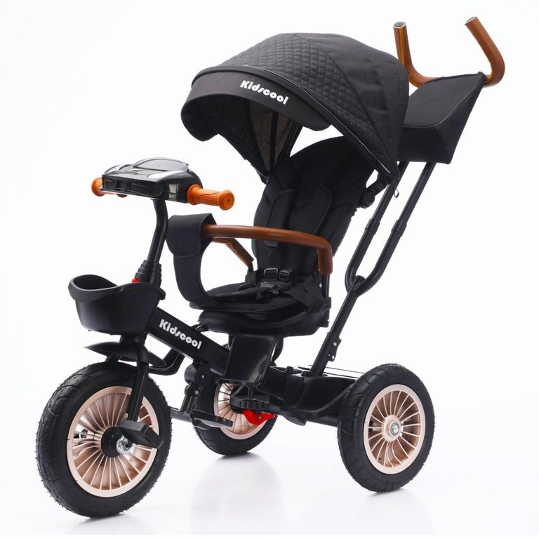 KIDSCOOL Triciclo Multifuncion Negro Luxor 360
