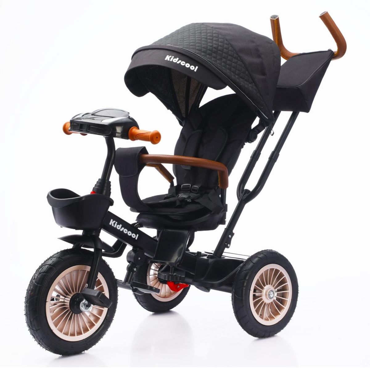 KIDSCOOL - Triciclo Multifuncion Negro Luxor 360 Kidscool