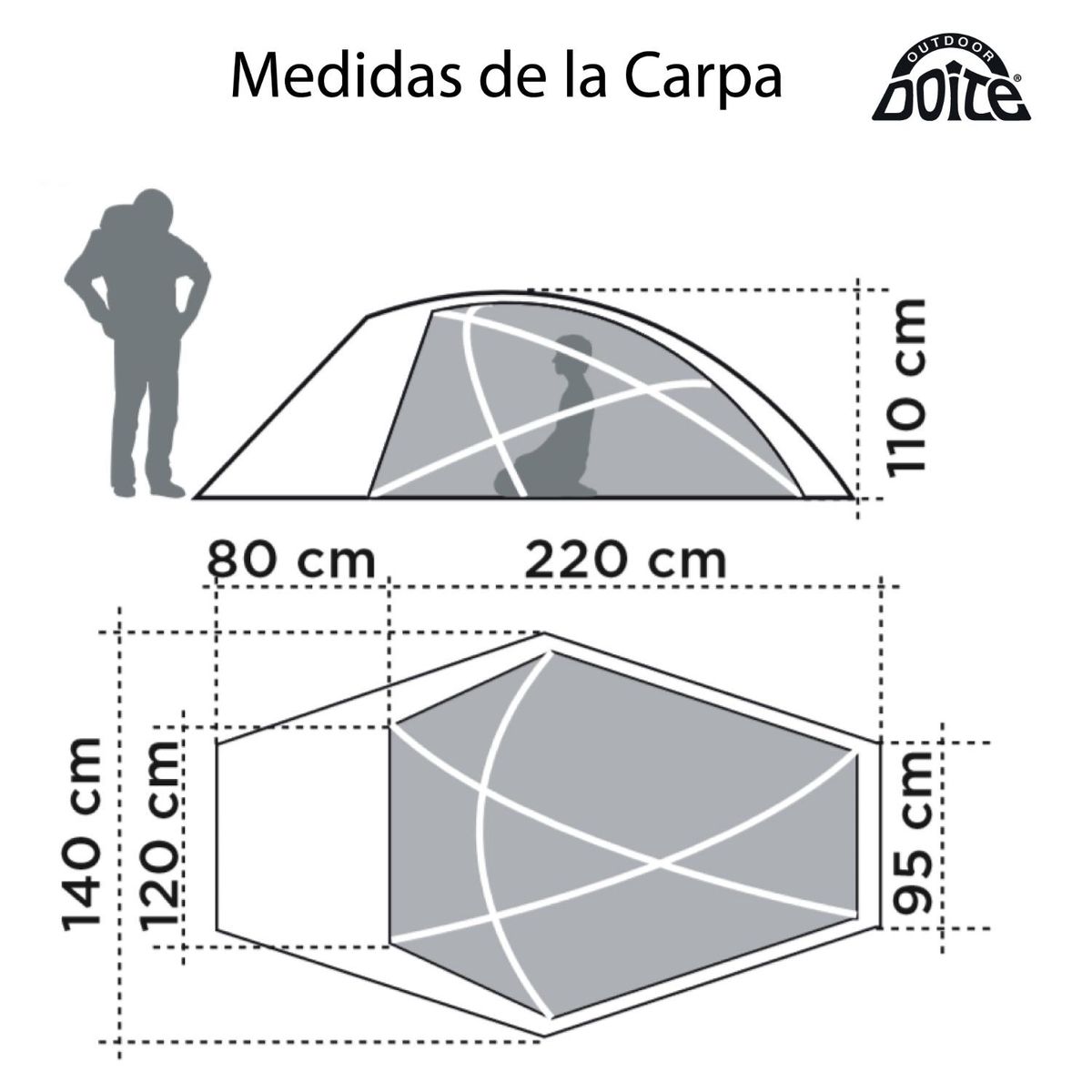 DOITE - Carpa Técnica Himalaya 2 Personas Amari Doite
