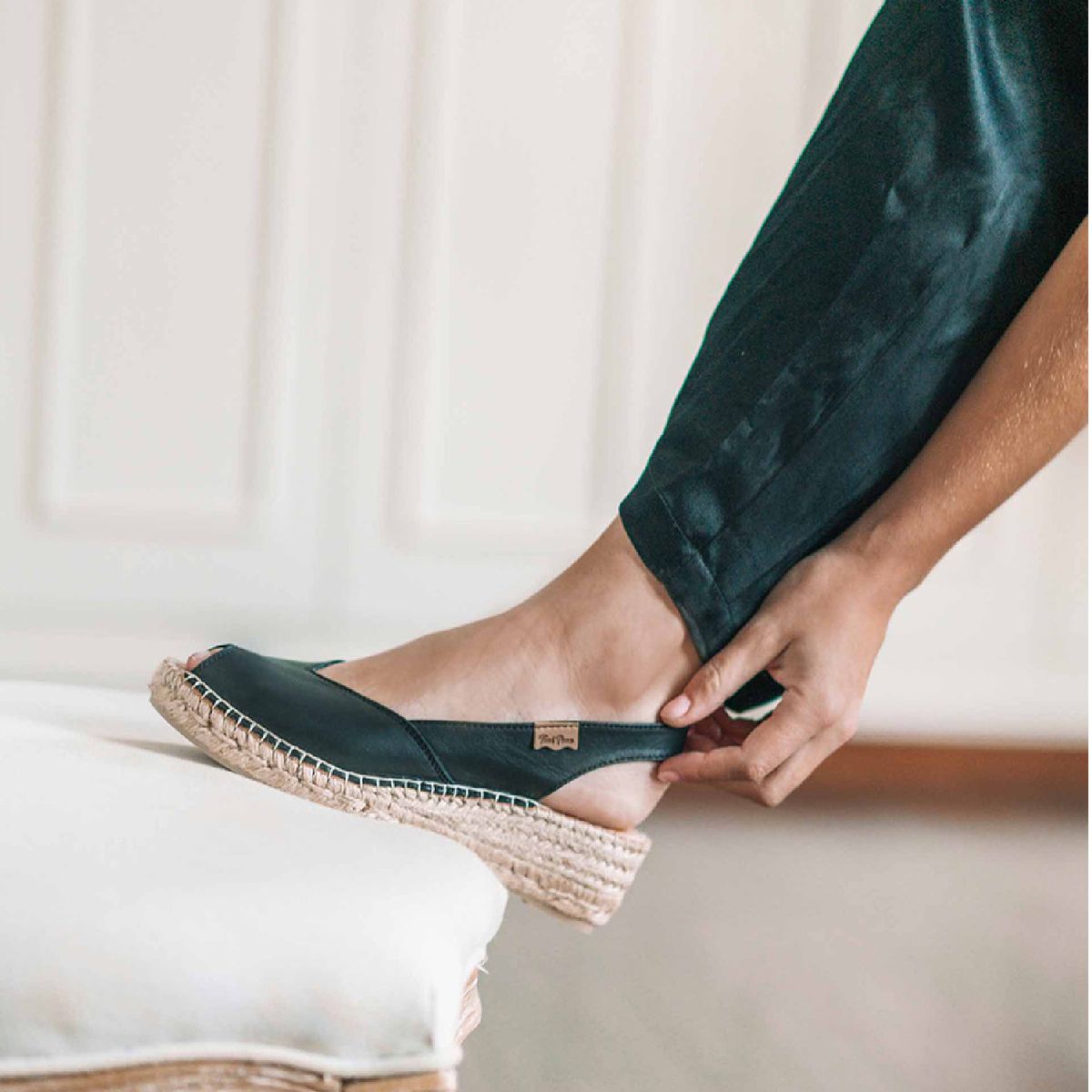 TONI PONS - Alpargata Mujer Negro Toni Pons