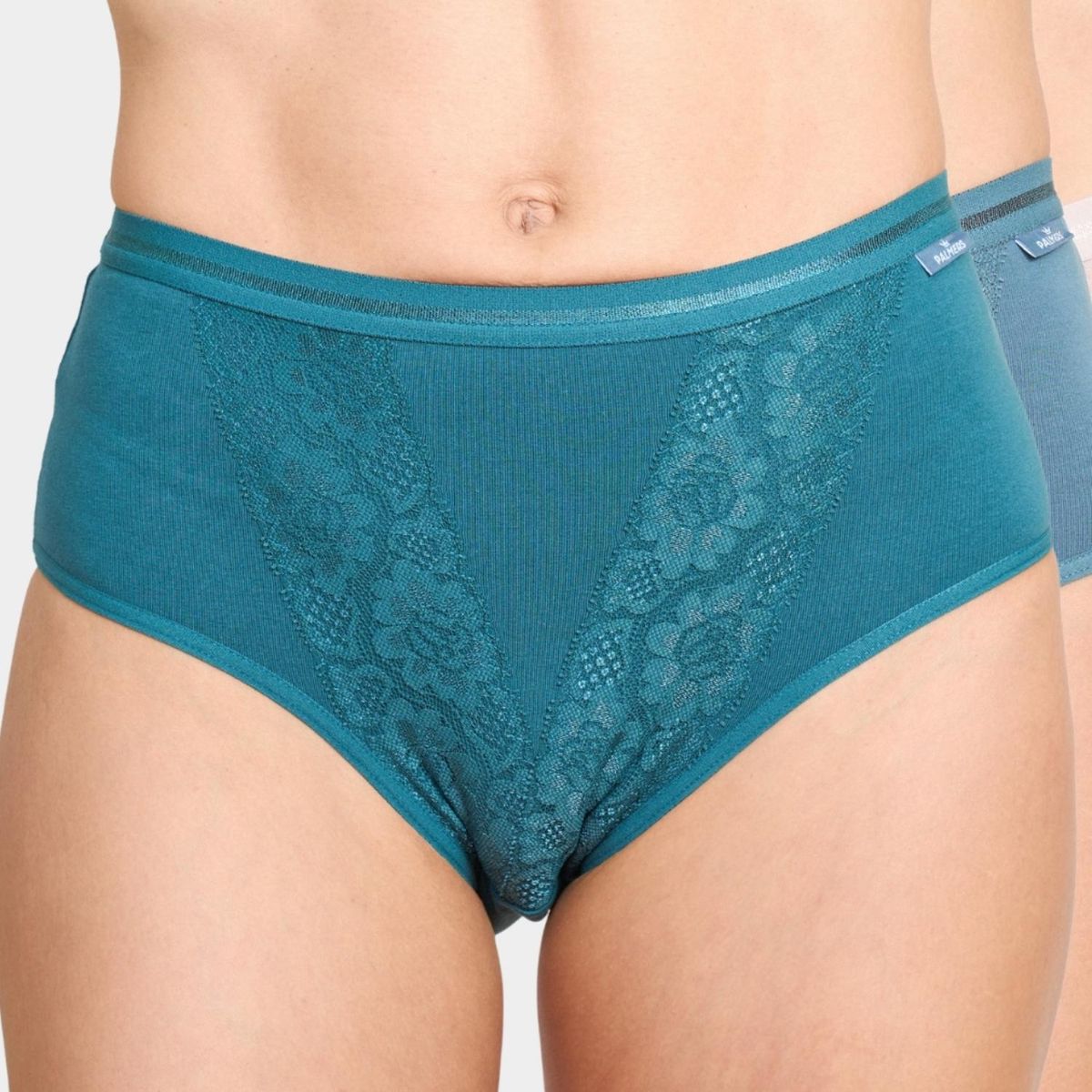 PALMERS - Pack 3 Hikini Algodón Con Encaje Mujer Palmers