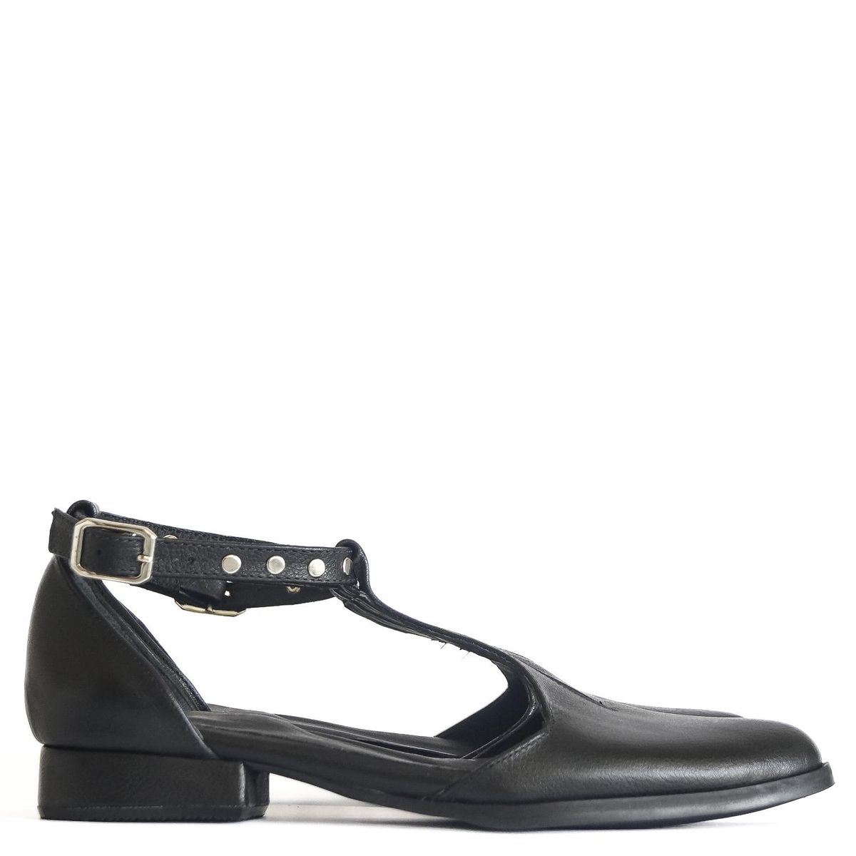 OPARD - Babucha Mujer Cuero Negro Opard