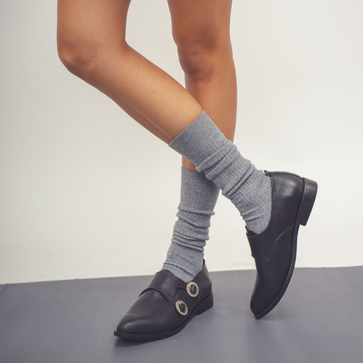 OPARD - Mocasín Mujer Cuero Negro Opard