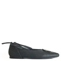 OPARD - Ballerina Mujer Cuero Negro