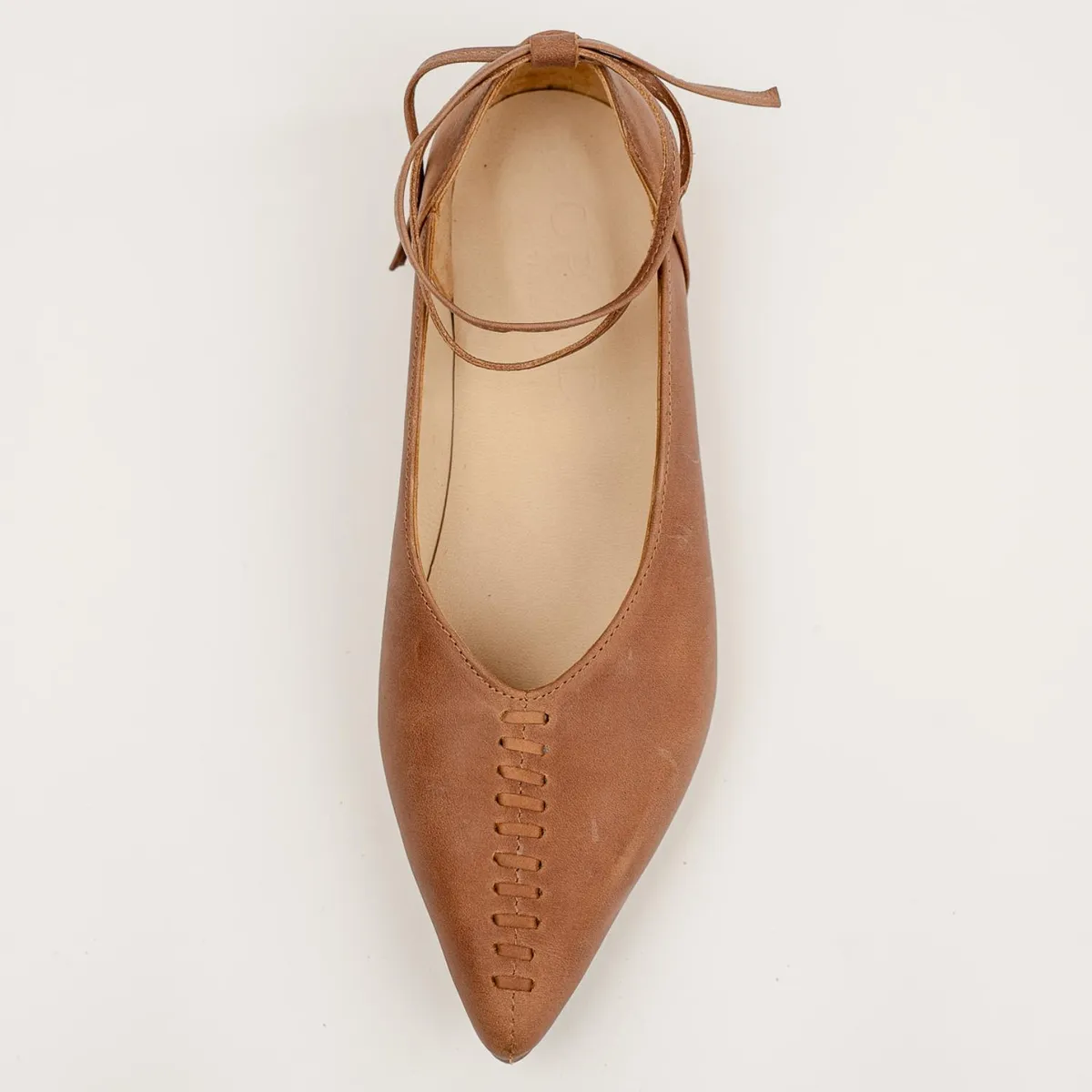 OPARD - Ballerina Mujer Cuero Café Opard