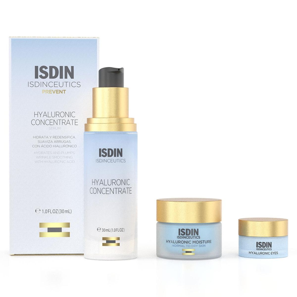 ISDIN - Set Isdinceutics Hyaluronic Concentrate 30 ml + Esenciales Hidratación