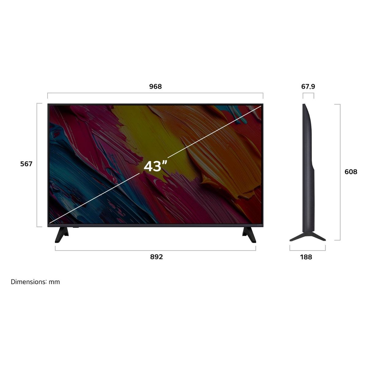 LG - Smart TV QNED 43" 4K Ultra HD 2025 + Magic Remote Control