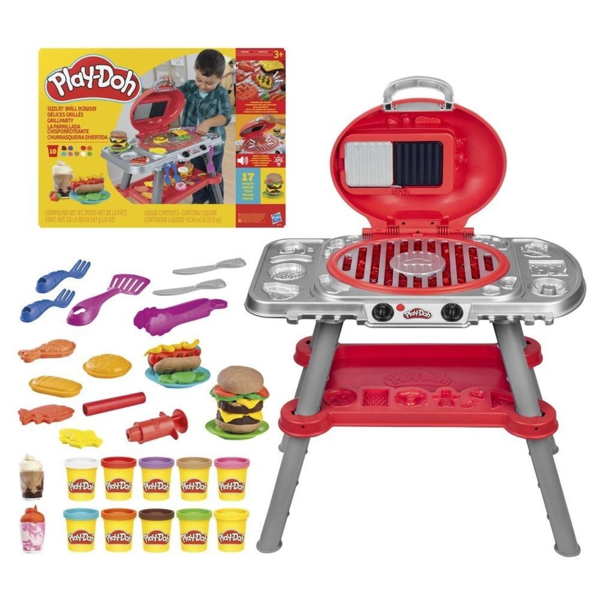 PLAY DOH - Juego de Parrilla Sizzlin' Grill