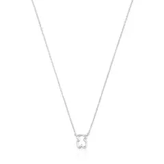 TOUS - Collar Corto De Plata Y Motivo Oso New Silueta