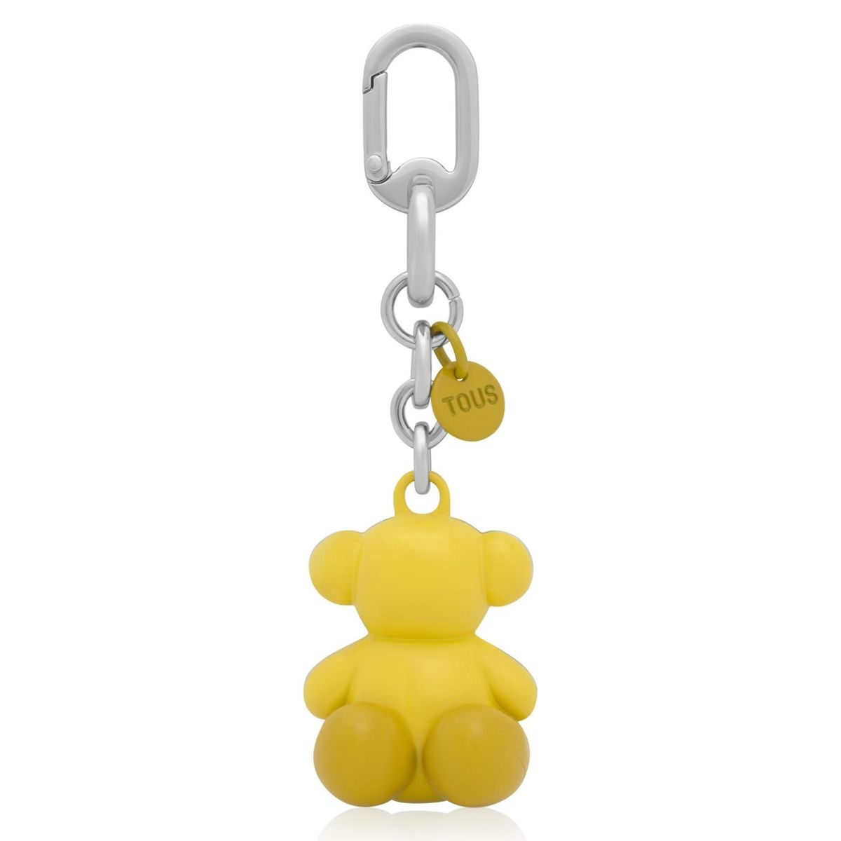 TOUS - Llavero Metal Amarillo Oscuro Y Plata Bold Bear