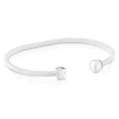 TOUS - Pulsera Esclava De Plata Y Perla Cultivada Icon Mesh