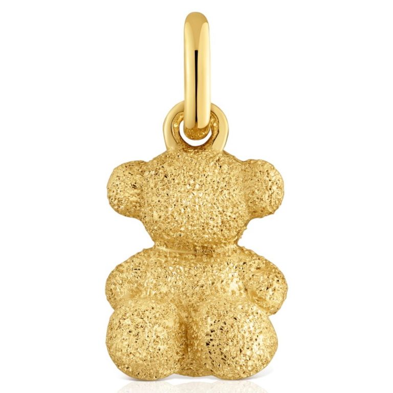 TOUS Colgante Oso Con Baño De Oro 18 Kt Sobre Plata Diamantada Bold Bear