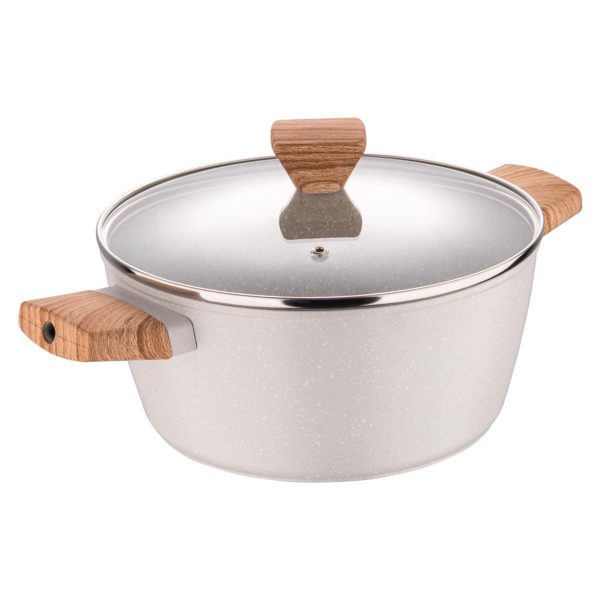 BERGNER - Cacerola C/Tapa Aluminio Forjado Naturally Bergner