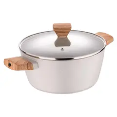 BERGNER - Cacerola C/Tapa Aluminio Forjado Naturally