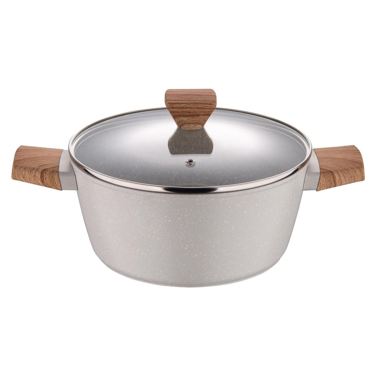 BERGNER - Cacerola C/Tapa Aluminio Forjado Naturally Bergner