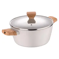 BERGNER - Cacerola C/Tapa Aluminio Forjado Naturally