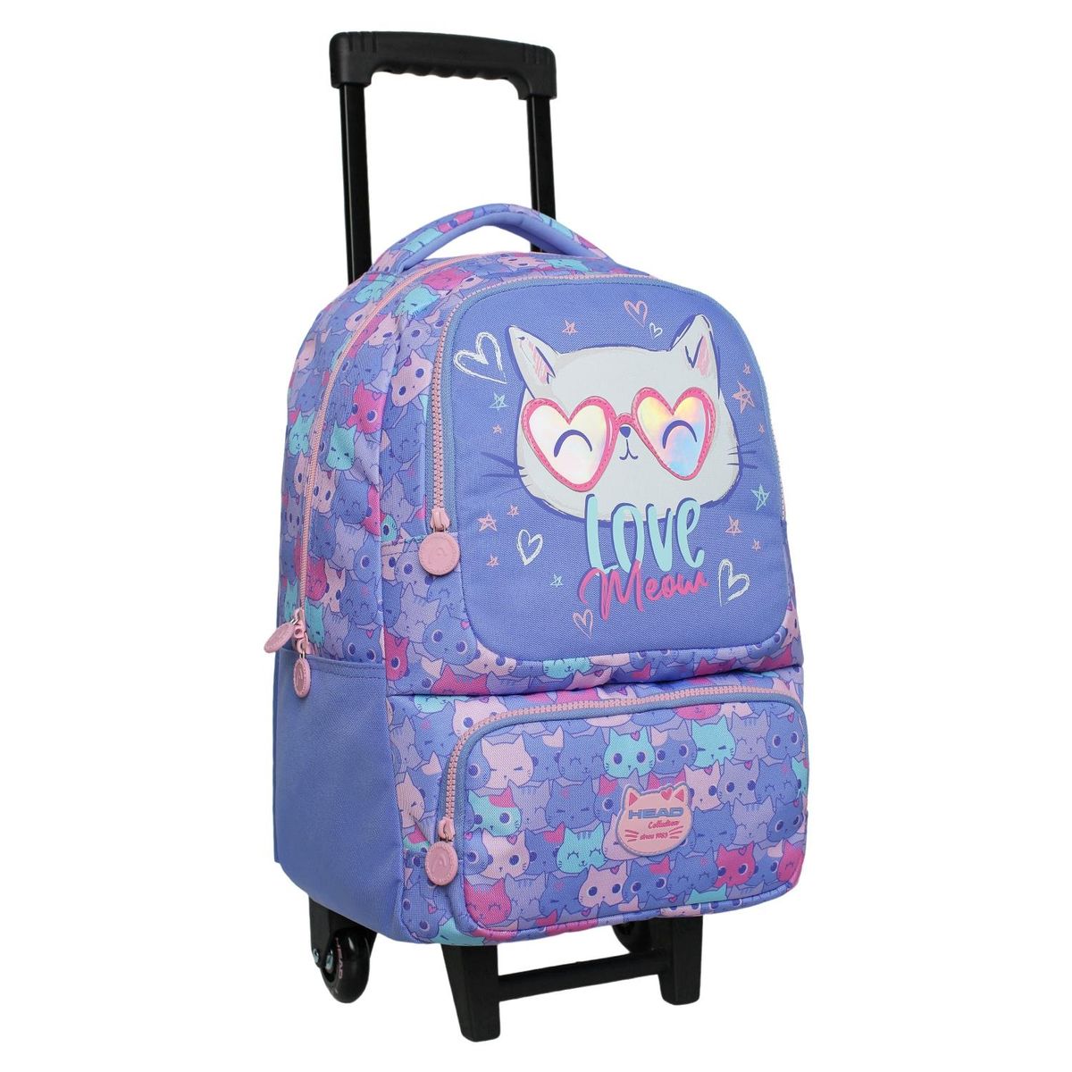 HEAD - Pack Escolar Mochila con rueditas + Lonchera + Estuche