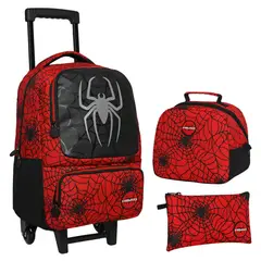 HEAD - Pack Escolar Mochila con rueditas + Lonchera + Estuche