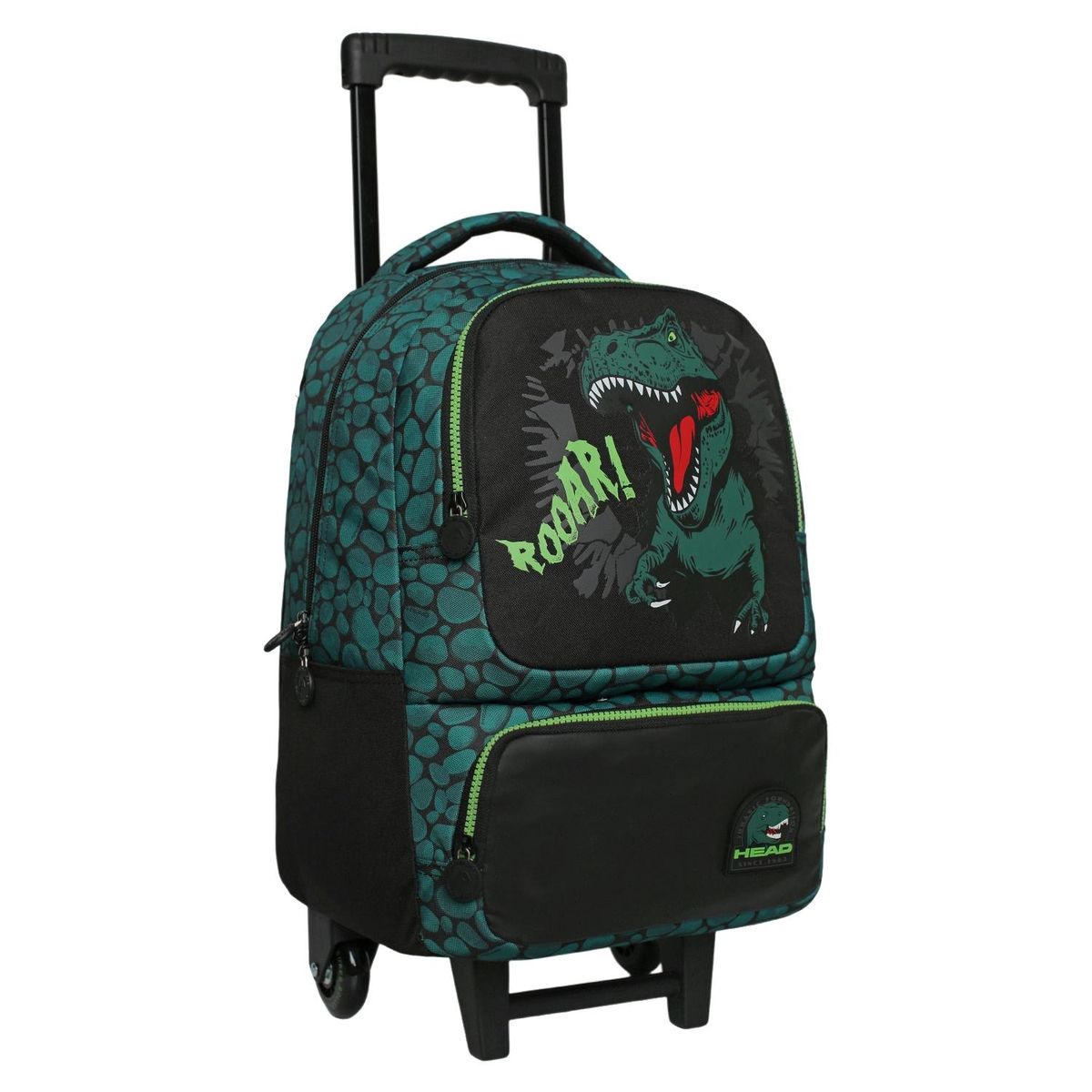HEAD - Pack Escolar Mochila con rueditas + Lonchera + Estuche