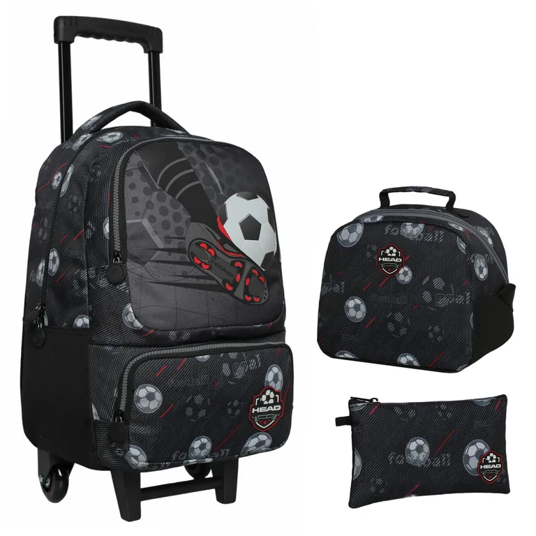 Pack Escolar Mochila con rueditas + Lonchera + Estuche