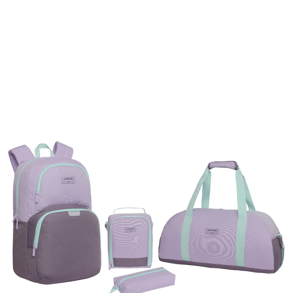 HEAD - Pack Escolar Mochila + Bolso + Lonchera + Estuche Head