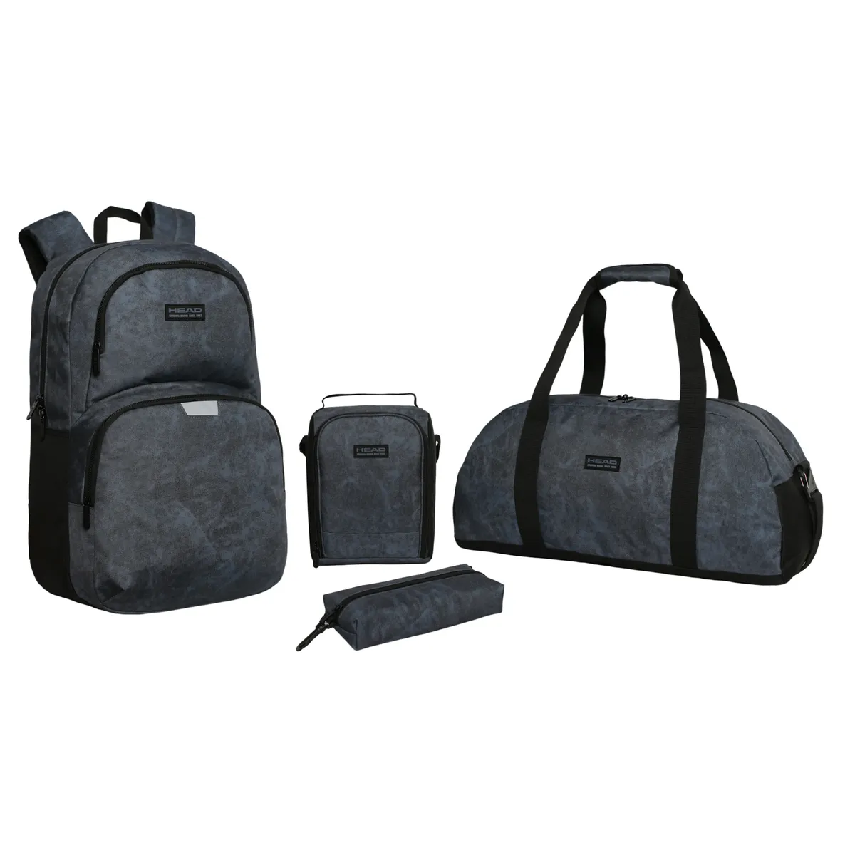 HEAD - Pack Escolar Mochila + Bolso + Lonchera + Estuche Head