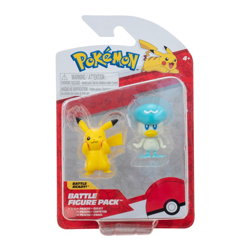 POKEMON - Figura Battle Pack: Pikachu + Quaxly
