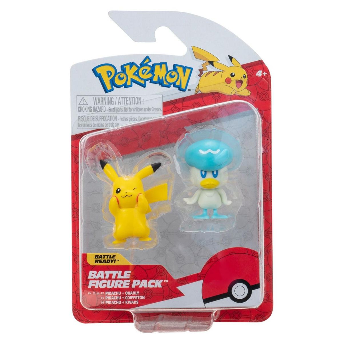 POKEMON - Figura Battle Pack: Pikachu + Quaxly