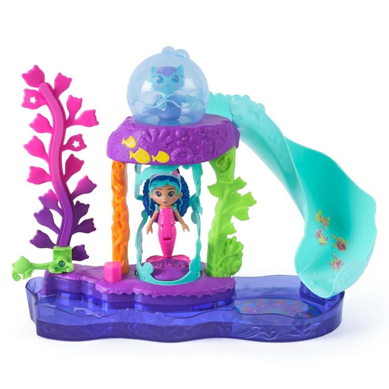 GABBYS DOLLHOUSE Acuario Gatimarino de Colores con Figuras y Accesorios