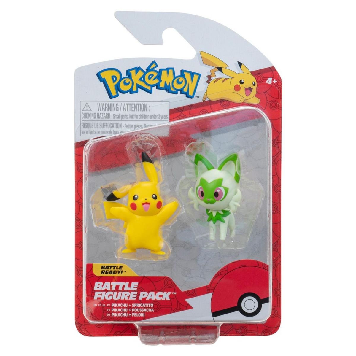 POKEMON - Figura Battle Pack: Pikachu + Sprigatito
