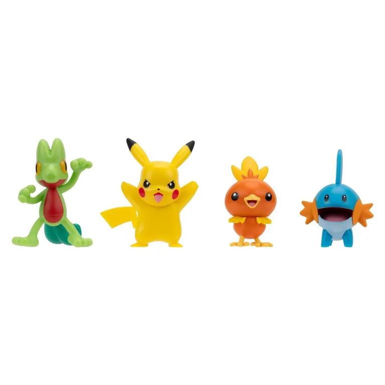 POKEMON - Figura Battle Pack: Pikachu + Treecko + Torchic + Mudkip ...