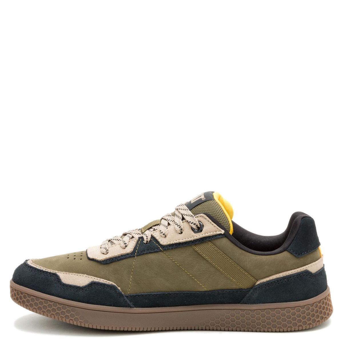 CAT - Pause Retro Leather Zapatilla Urbana Hombre Cuero Verde Cat