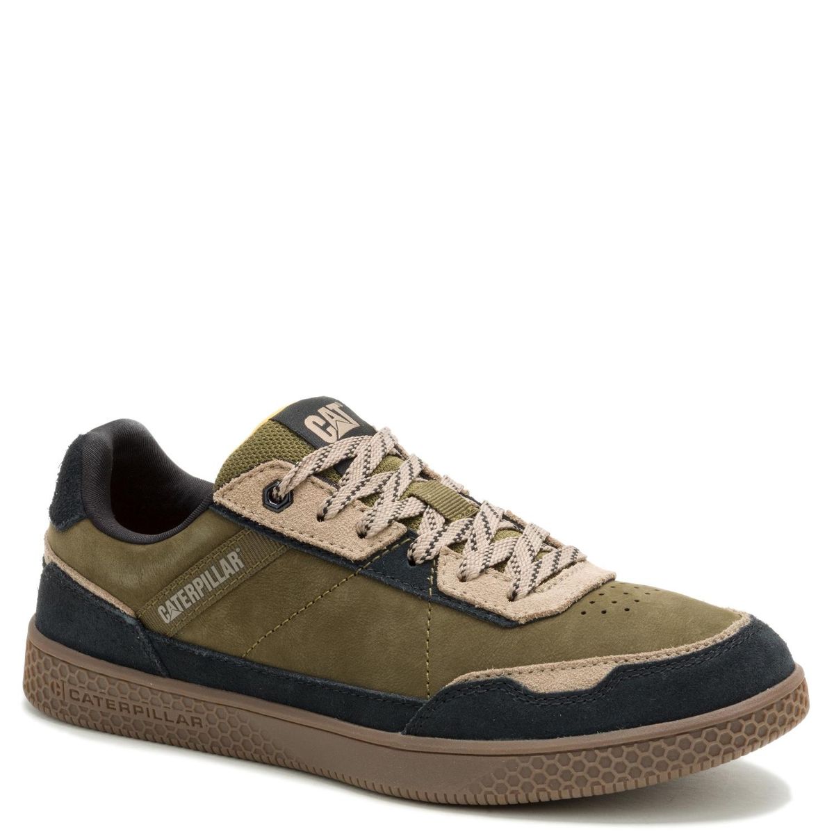 CAT - Pause Retro Leather Zapatilla Urbana Hombre Cuero Verde Cat