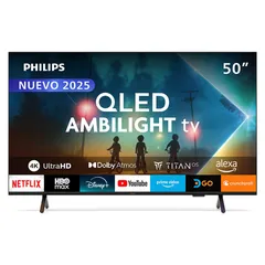 Ambilight TV 50" Philips QLED 4K UHD 50PUD8250