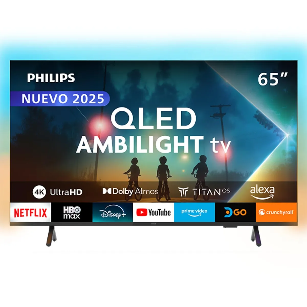 PHILIPS - Ambilight TV 65" Philips QLED 4K UHD 65PUD8250