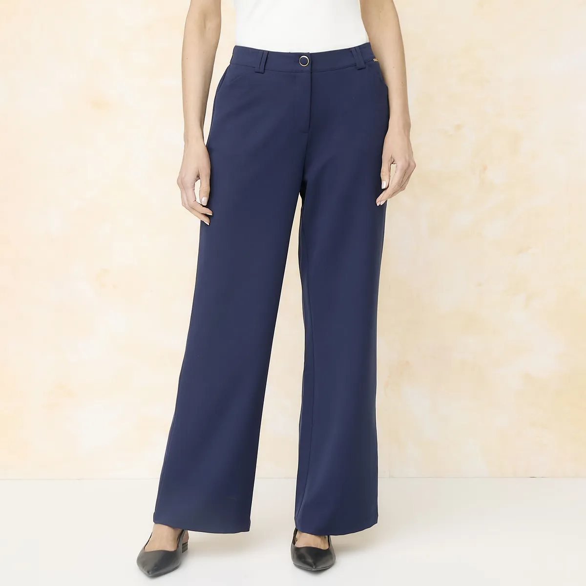 S COCCI - Pantalón Recto Tiro Alto Mujer S Cocci