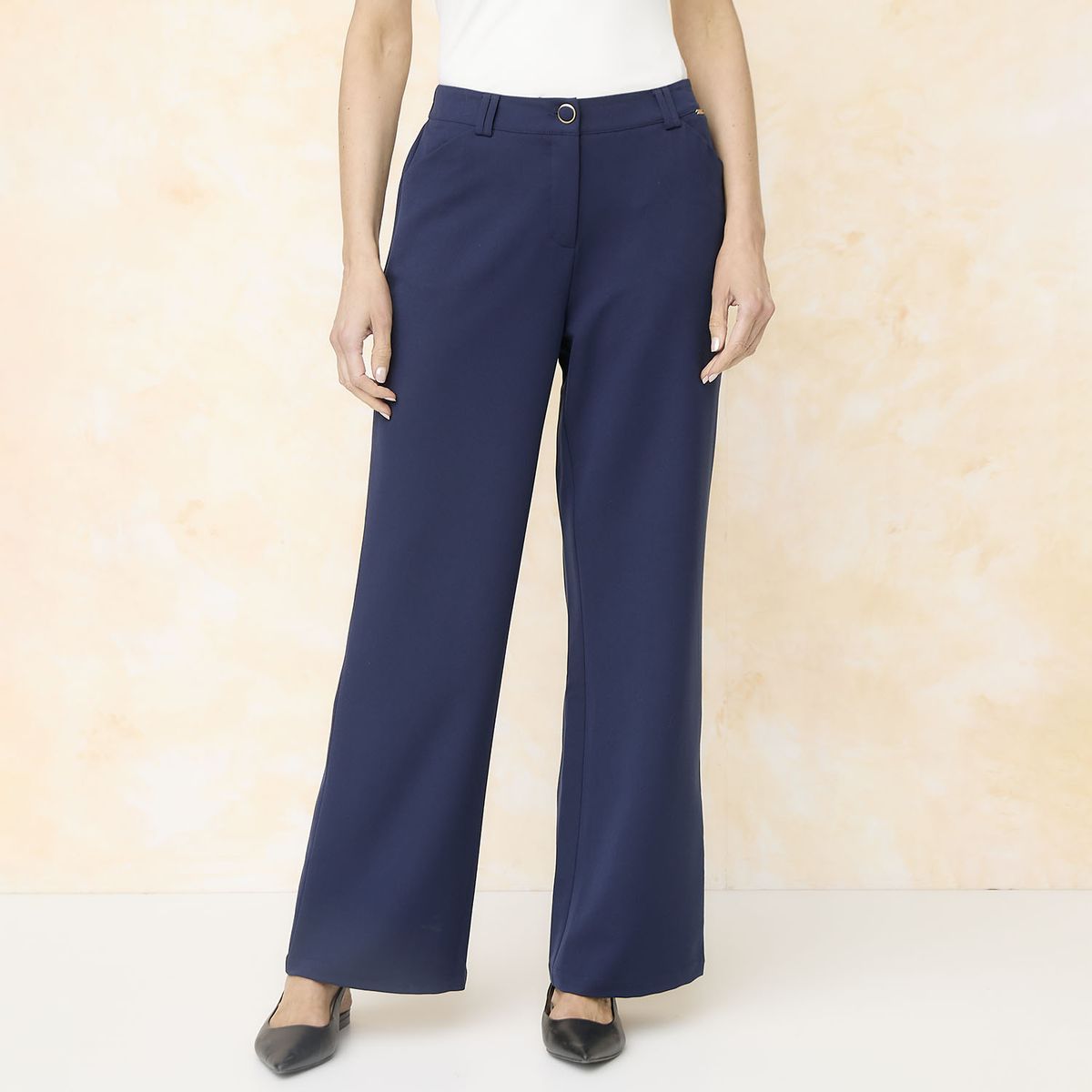 S COCCI - Pantalón Recto Tiro Alto Mujer S Cocci