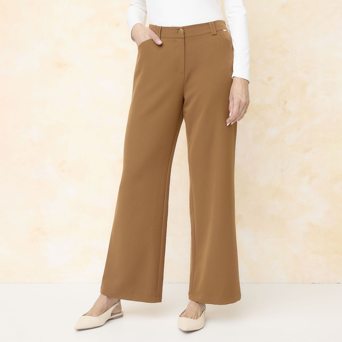 S COCCI - Pantalón Recto Tiro Alto Mujer S Cocci