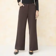 S COCCI - Pantalón Recto Tiro Alto Mujer