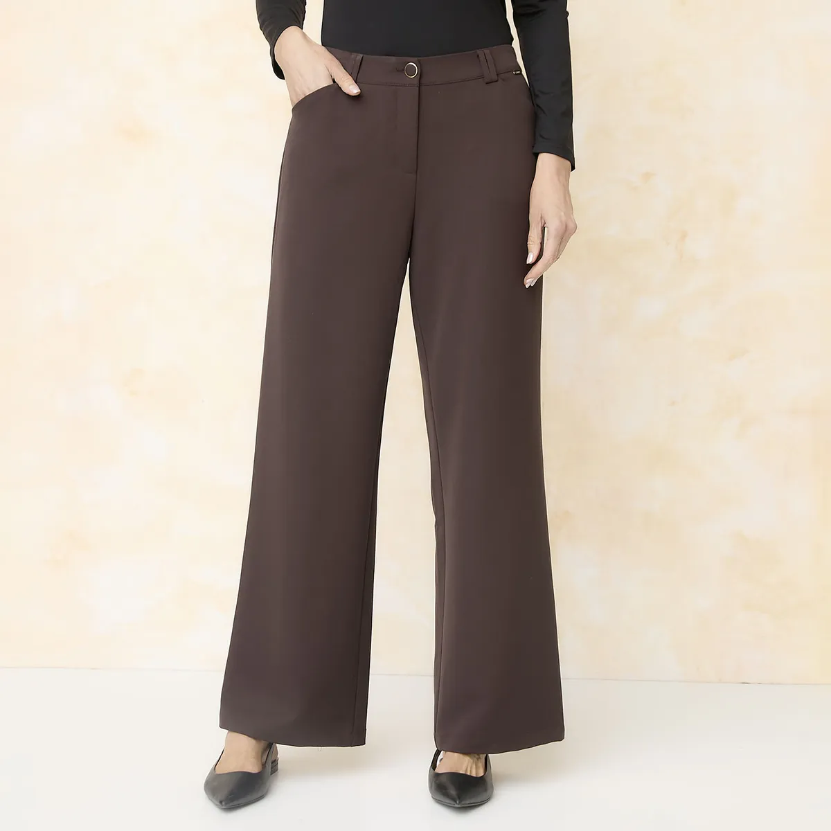 S COCCI - Pantalón Recto Tiro Alto Mujer S Cocci
