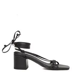 MARIE THE BRAND - Sandalia Mujer Cuero Negro