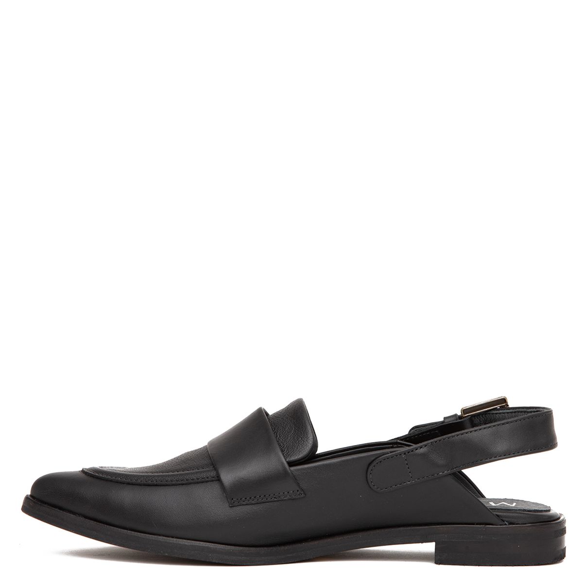 MARIE THE BRAND - Babucha Mujer Cuero Negro Marie The Brand