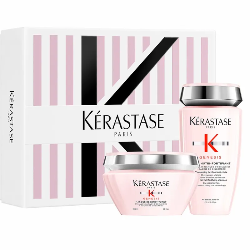 KERASTASE - Shampoo Bain Nutri-Fortifiant 250Ml + Máscara Masque Reconstituant 200Ml Kerastase