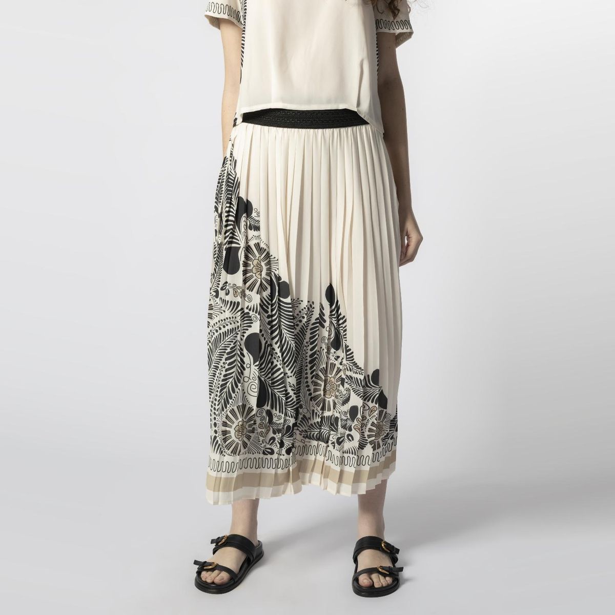 SINGOLARE - Falda Midi Mujer Singolare