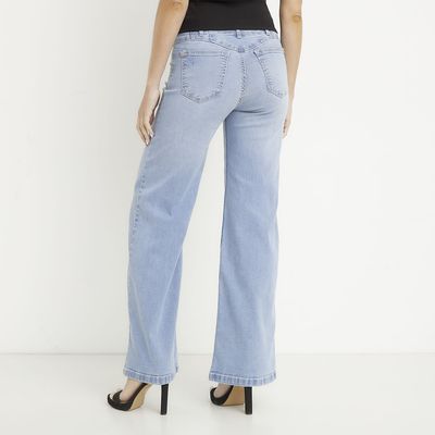 Imagen 2 del producto Jeans Wide Leg Tiro Medio Mujer