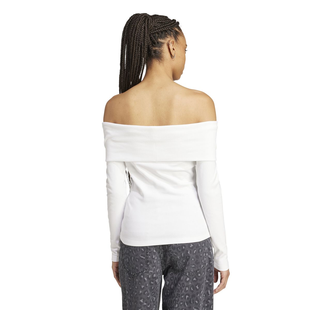 ADIDAS ORIGINALS - Polera Off Shoulder Mujer Adidas Originals