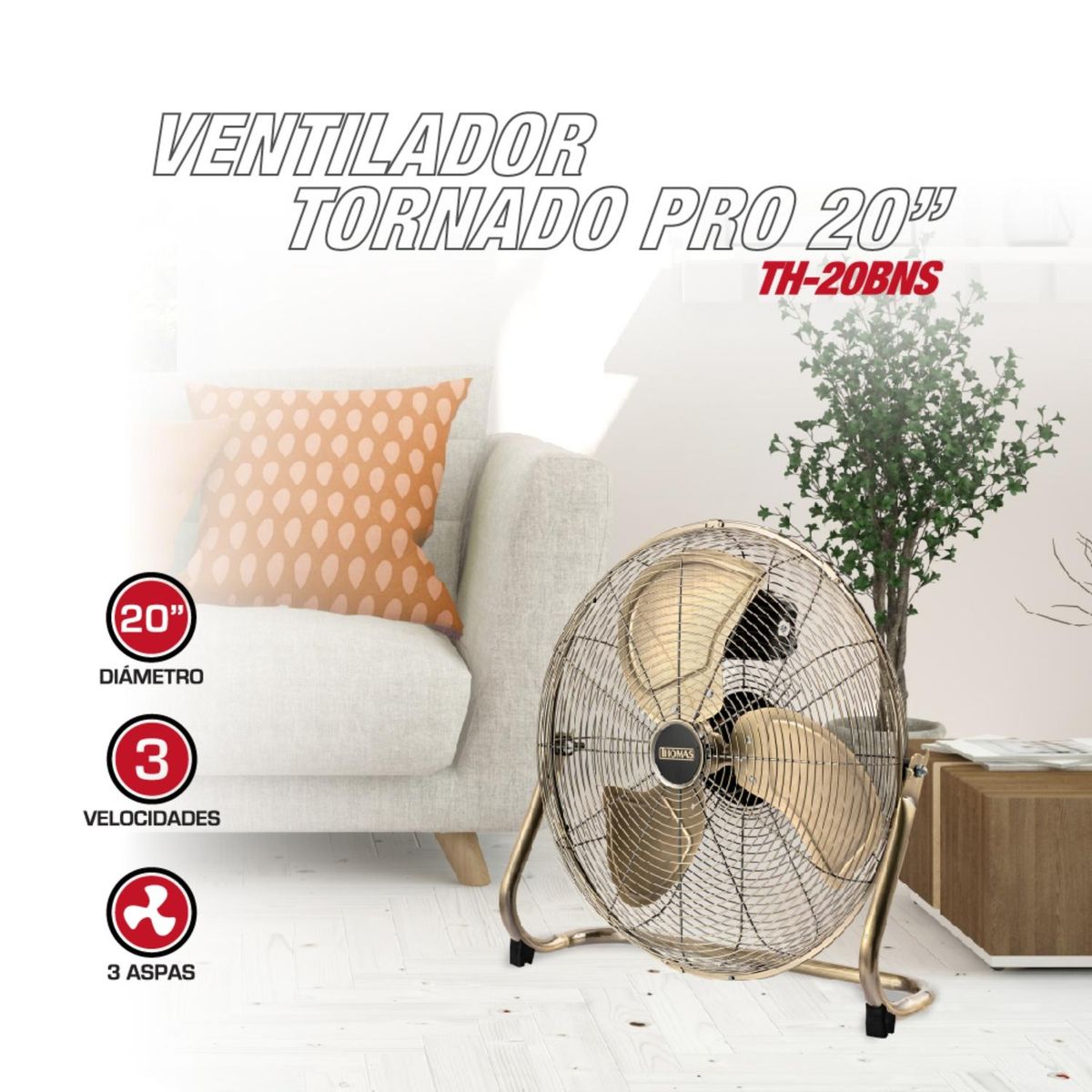 THOMAS - Ventilador Tornado Pro 20 TH Thomas
